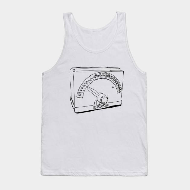 Old School Metronome Tank Top by Stark Raving Cello